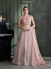 Heritage By Zarif Embroidered Chiffon Suits Unstitched 3 Piece - ZF24HF ZHF-07 ELMIRA